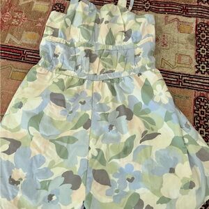 Zara Kids Blue and Green Jumpsuit